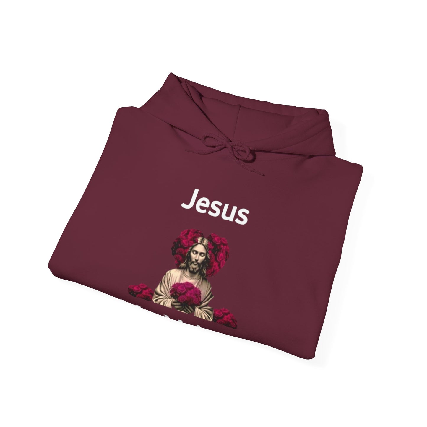 Jesus Is My Valentine (Hoodie) w/ White Typeface