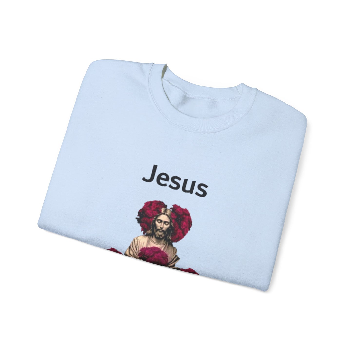 Jesus Is My Valentine (Sweater) w/ Black Typeface