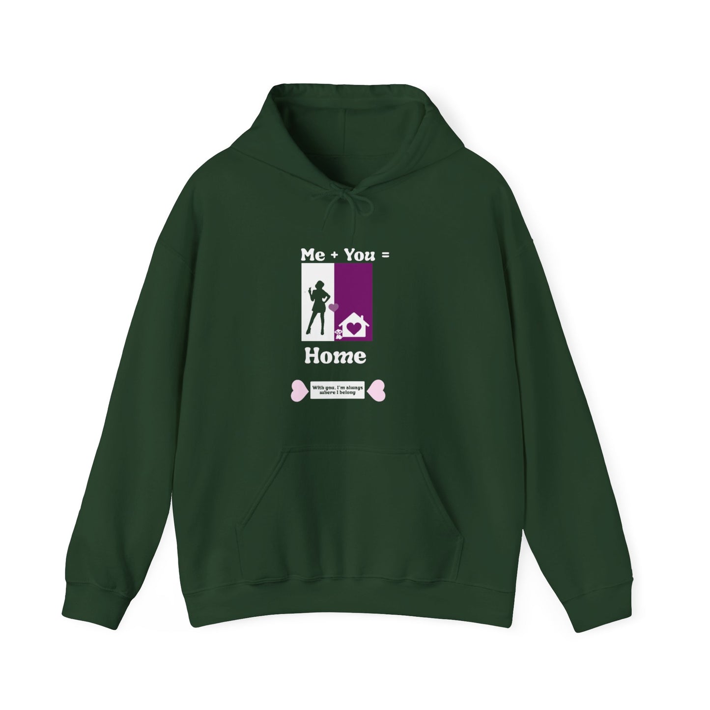 Me + Dog = ( Female Hoodie)