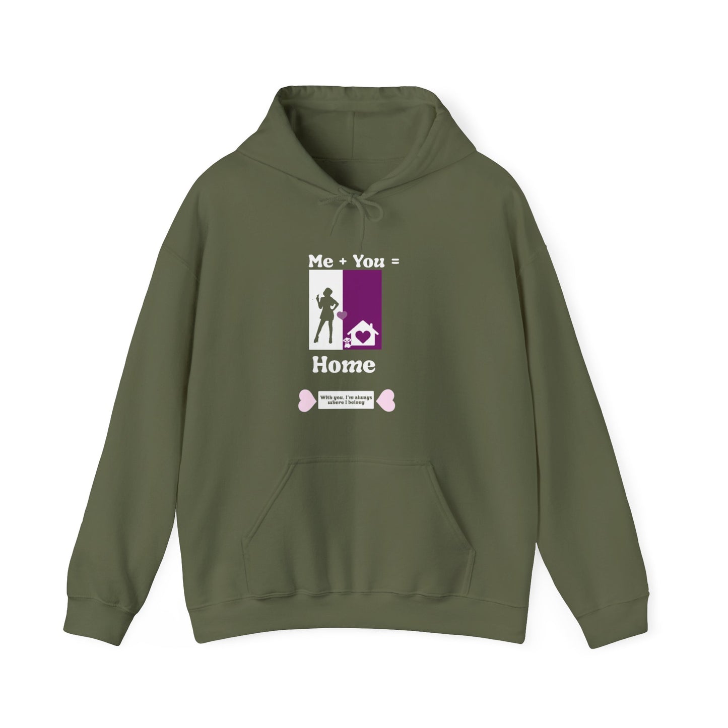 Me + Dog = ( Female Hoodie)