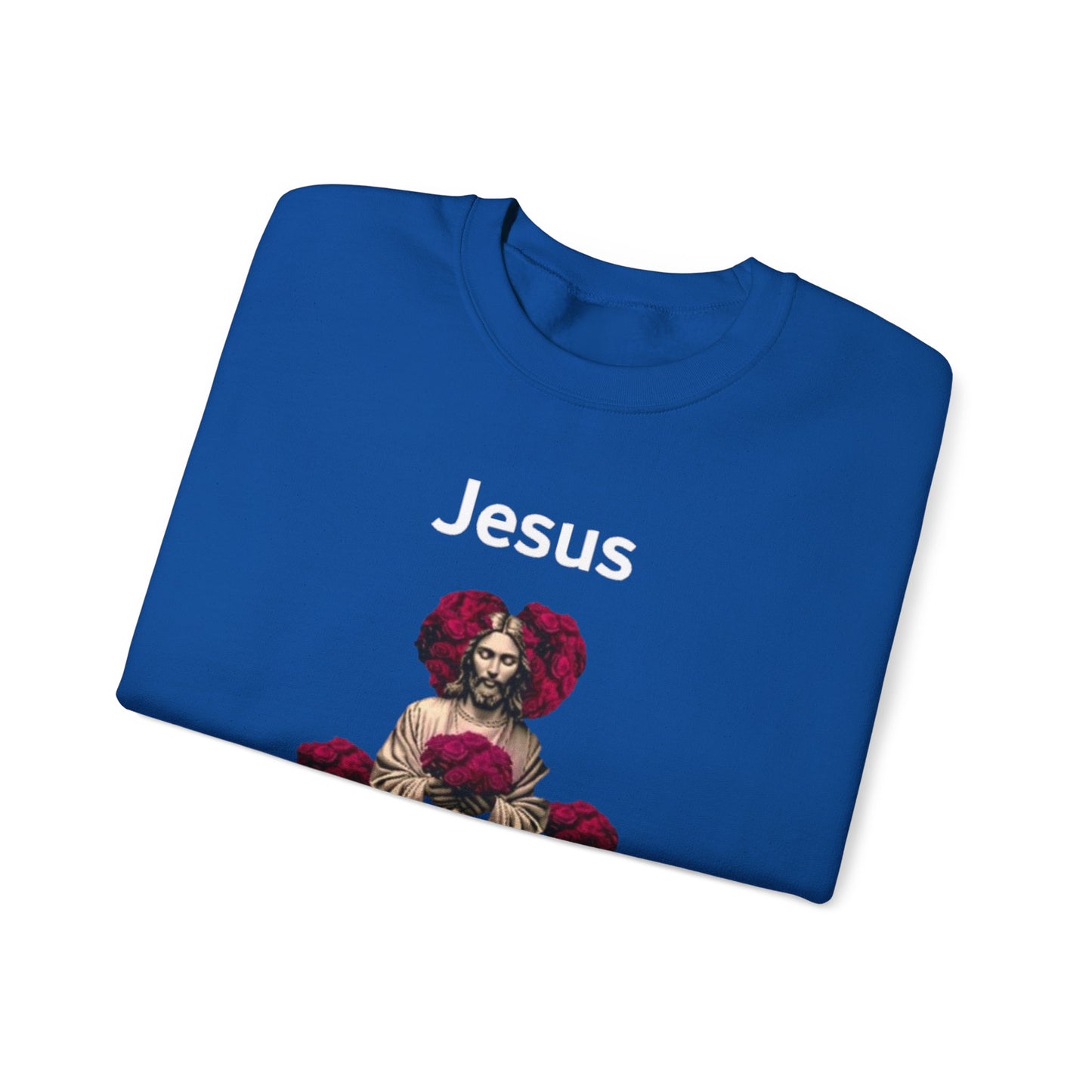 Jesus Is My Valentine (Sweater) w/ White Typeface