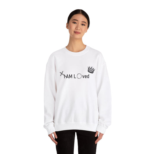 I Am Loved By Him (Sweater) White