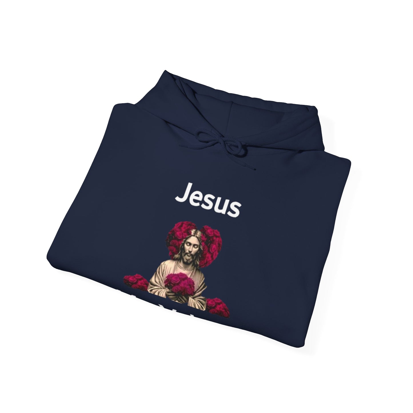 Jesus Is My Valentine (Hoodie) w/ White Typeface