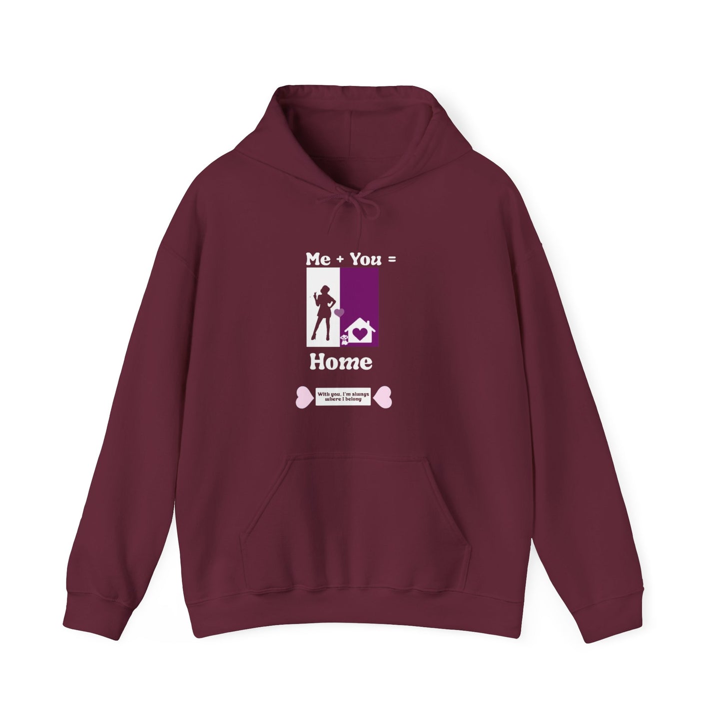 Me + Dog = ( Female Hoodie)
