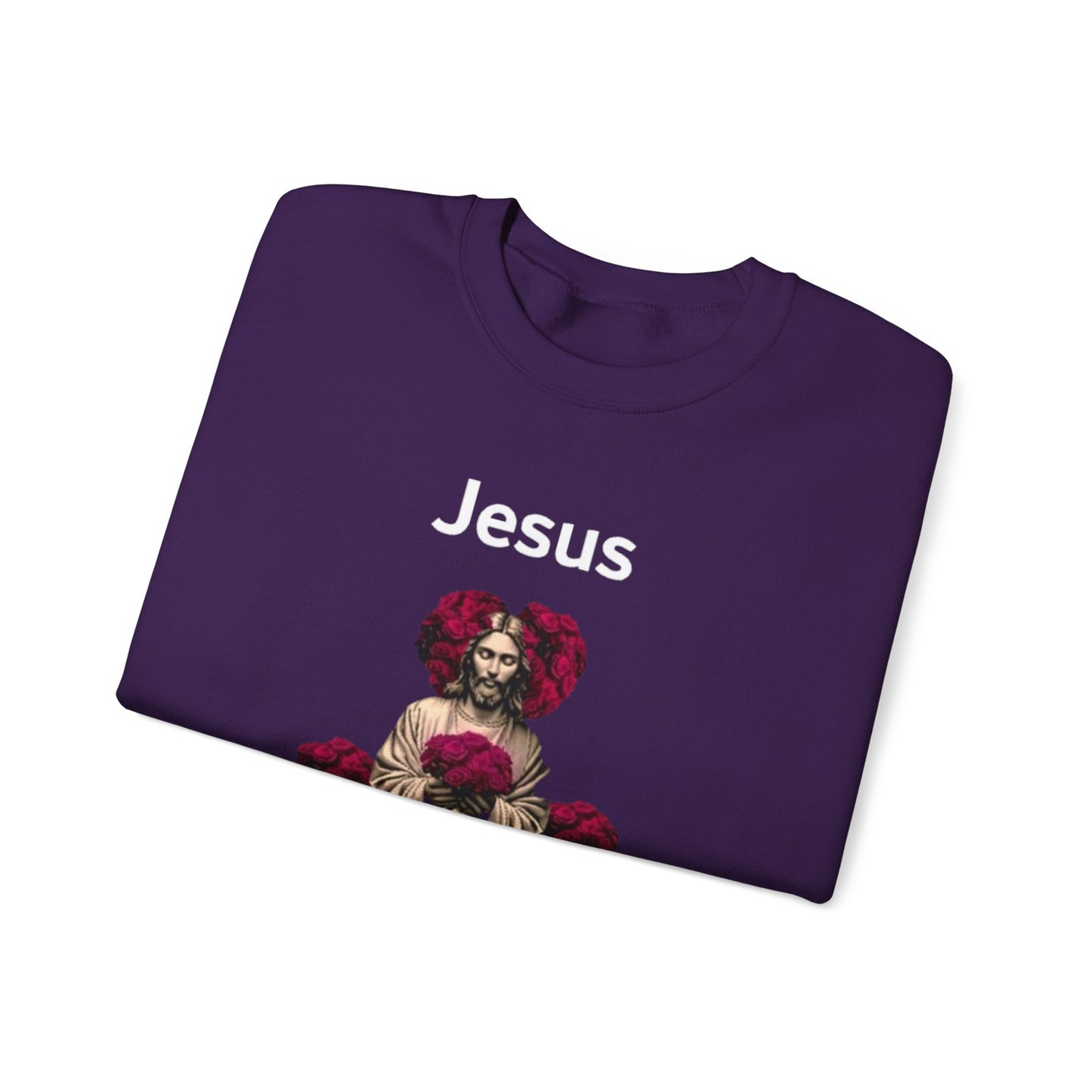 Jesus Is My Valentine (Sweater) w/ White Typeface